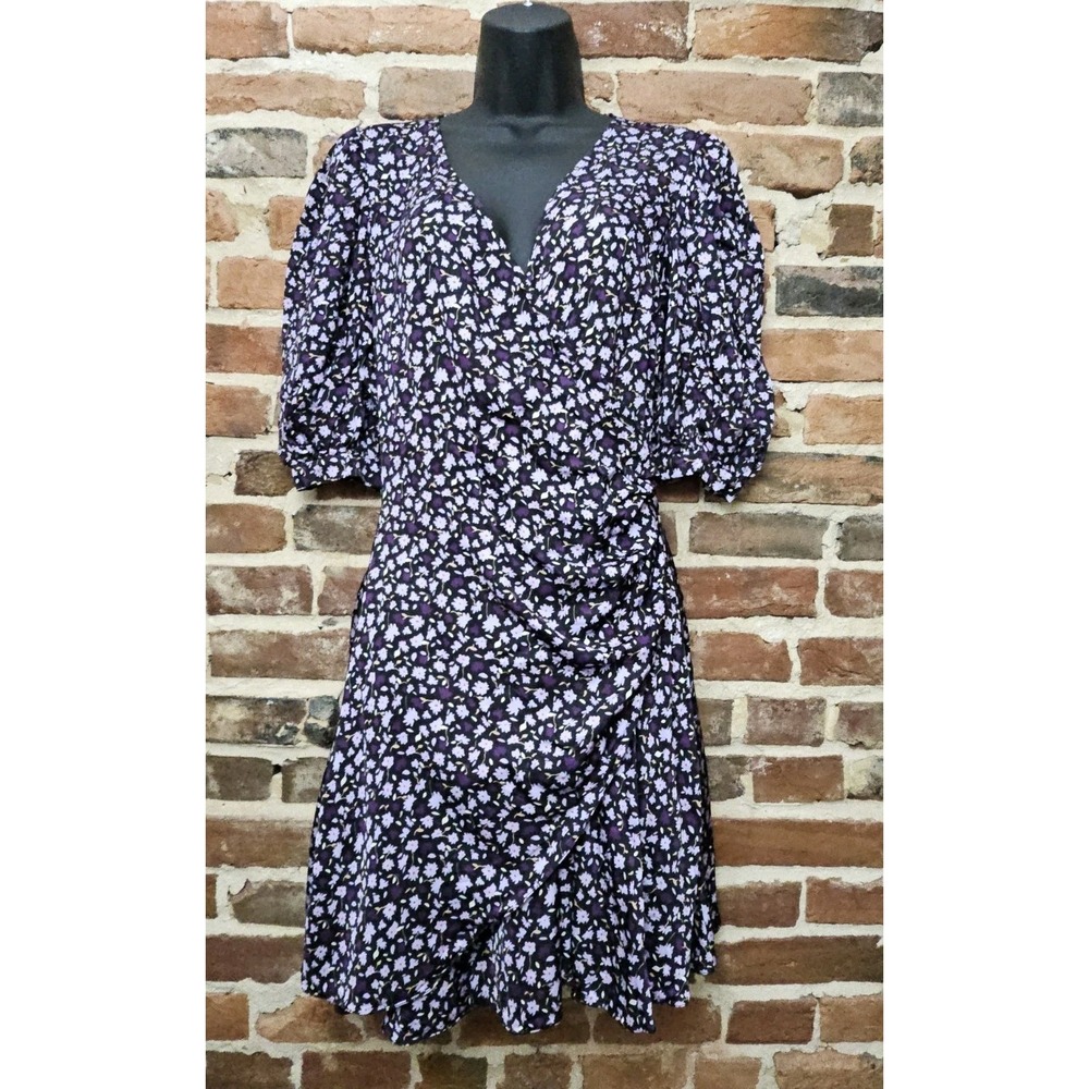 Chinti & Parker Gabriel Floral Mini‎ Ruched Dress Size US 4 UK 8 Cottagecore